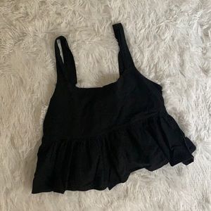 Cute cropped peplum tank top
